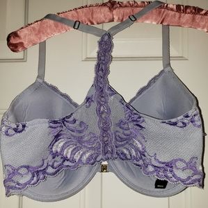 Natori Feathers T back Bra Lavender/Orange 36ddd